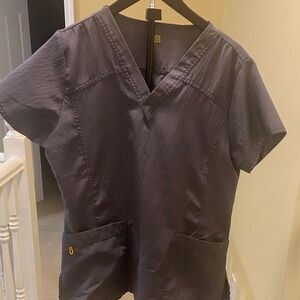 Pewter Scrub Set large top medium pants